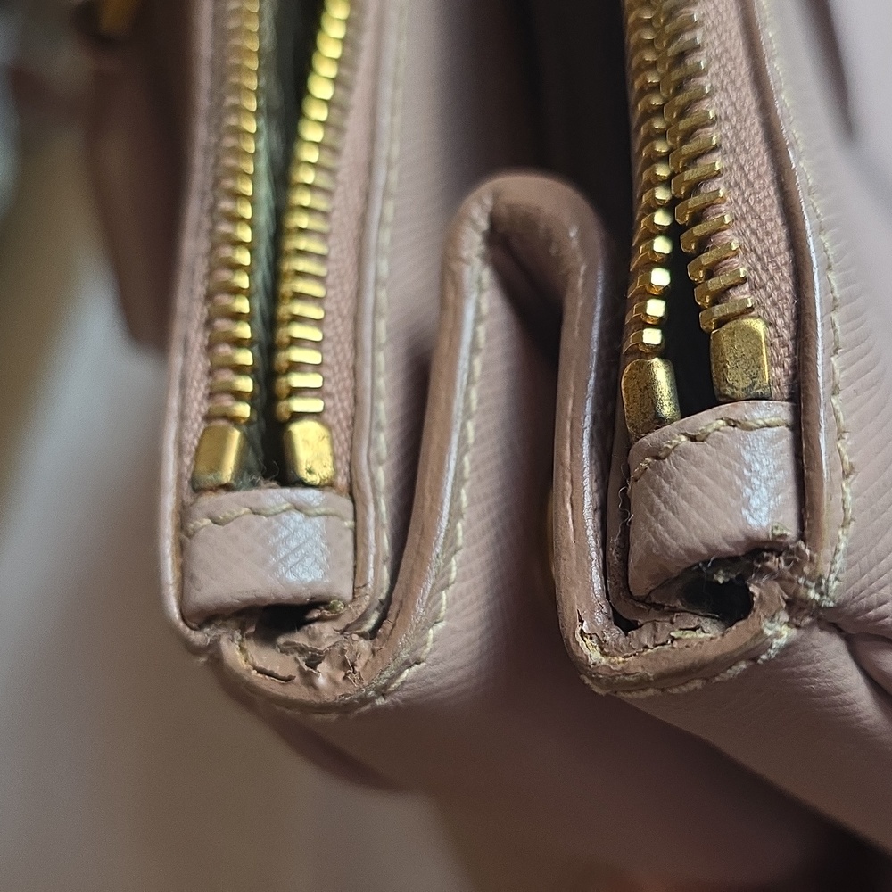 Prada Women's Tan Leather Tote Bag - Picture 14 of 16